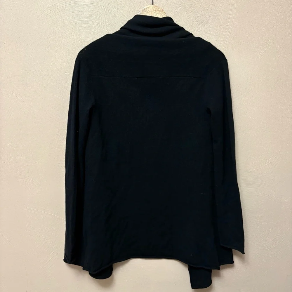 Club Monaco Cristina 100% Cashmere Shawl Lapel Cardigan Sweater Black XS